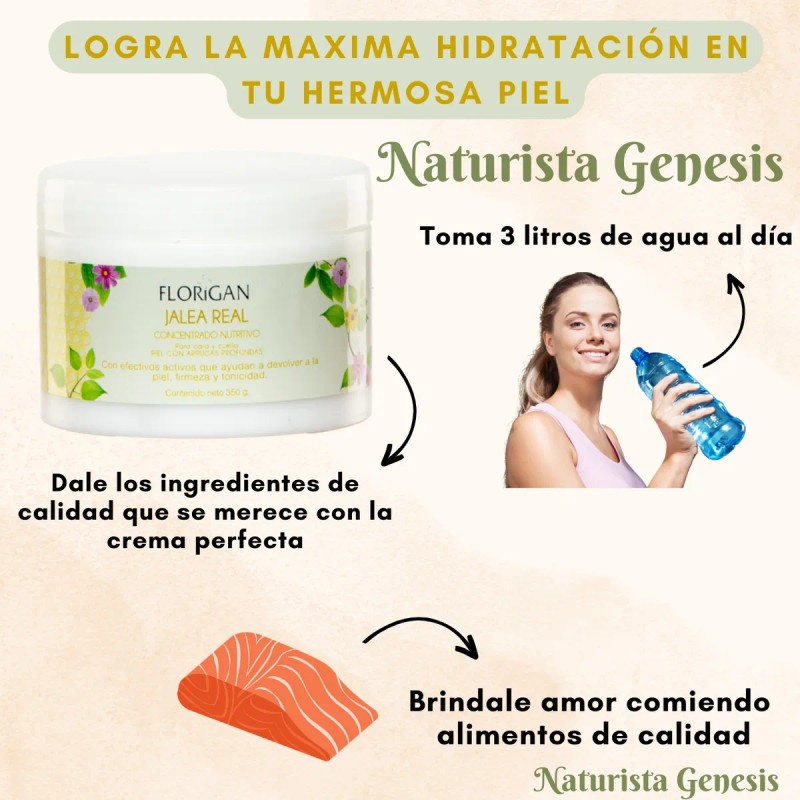 Crema Jalea Real Florigan Facial 350 Gramos