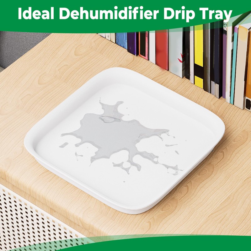 Forestchill Drip Tray for Dehumidifier, 9.5" x 9.5" x 2"