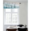 Chucoco Summer Ocean Valance Curtain for Window,Coastal Beach Sea Waves