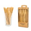 pandoo Forks made of 100% natural bamboo, reusable and environmentally