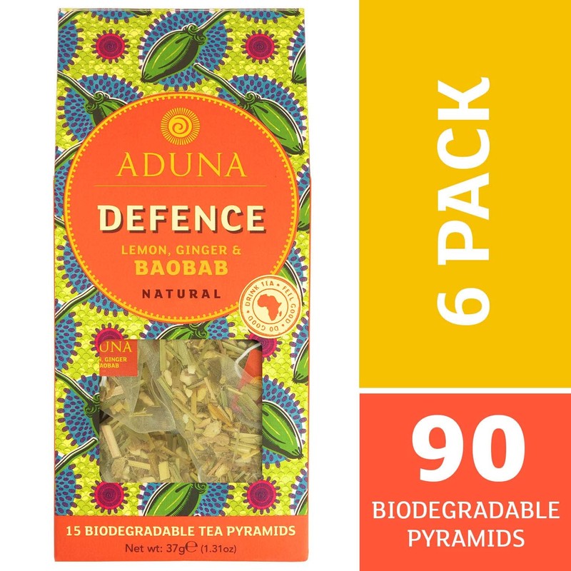 Aduna Defence African Super-Tea with Natural Baobab, Ginger & Lemon
