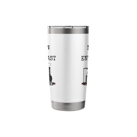 Narrow Gauge Enthusiast, Steam Train, Model Railway (Grey) Stainless Steel Insulated Tumbler