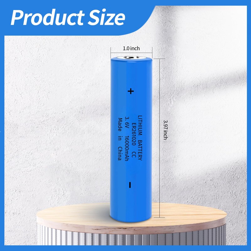 ER261020 CC 3.6V 16AH Lithium Thionyl Battery – Compatible with