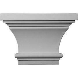 Ekena Millwork CAP13X09X06CL Capital, 13"W x 8 7/8"H, Factory Primed White