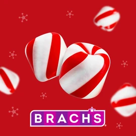 Brach's Bobs Sweet Stripes Soft Peppermint Candy, 160 Individually-Wrapped Pieces, 28 Ounce Jar