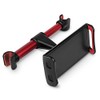 Car Headrest Mount 360° Rotating Tablet Phone Holder Backseat BracketRed