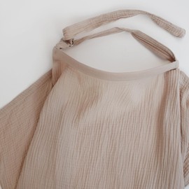 Muslin Nursing Cover for Breastfeeding – Soft & Breathable Privacy Nursing Cover with Adjustable Strap, Lightweight & Portable for Outdoor Use, Neutral Sand