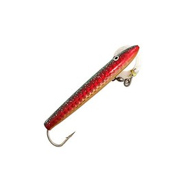Sanhu 6" Rigged Mylar Cedar Plugs â Green/Red - 6 Pcs w/Lure Bag