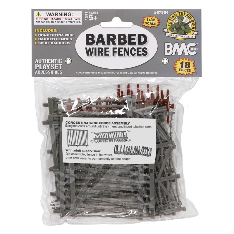 BMC CTS Concertina Barbed Wire Fence Barricade - 18pc Plastic