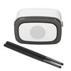 Electric Air Drum Set with Drumsticks Pedals Colorful RGB Light