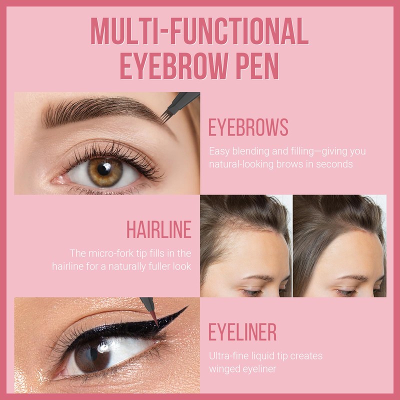 Vevivia Beauty Eyebrow Pen - Microblading eyebrow pencil with Micro-Fork
