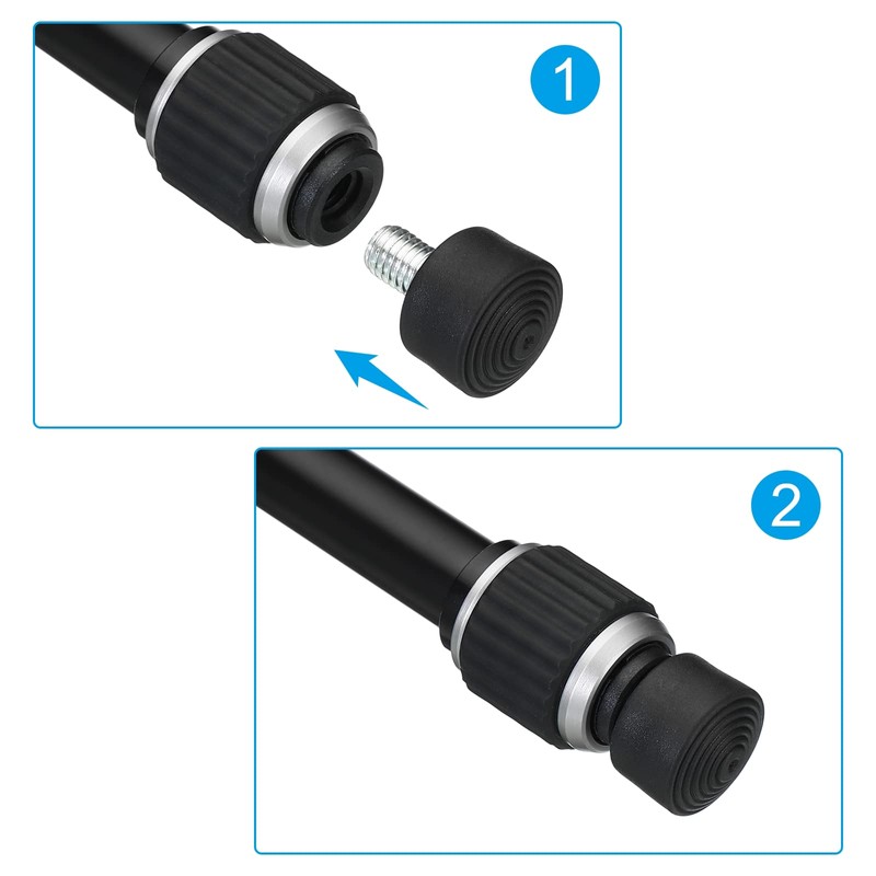 PATIKIL Universal 1/4" x 1" Rubber Tripod Feet, 3 Pack