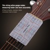 Guitar String Action Gauge Ruler, 2Pcs Double Sided Guitar Fingerboard