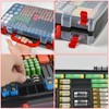Battery Storage Organizer Case Holder Box with Tester, Double-Sided Batteries