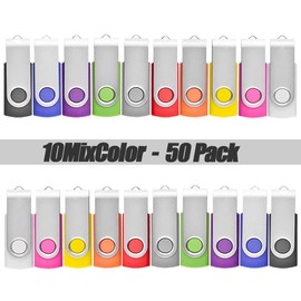 50 Pack - Real Capacity USB 2.0 Flash Drive Memory Stick Thumb Pen Jump U Disk, 1GB, 8GB, 32GB LOT (50 Pack - 1GB)