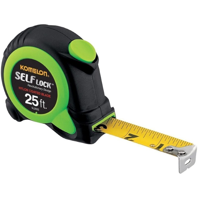 Komelon SL2825 6 Pack 25ft. Self Lock Tape Measure