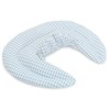 Neck Pillow with Stand-Up Collar Organic Fabric Light Blue /