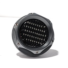 Unbranded GUNMETAL BILLET ALUMINUM ENGINE OIL FILLER CAP CARBON FIBER KIT FOR KIA K5 K7  9