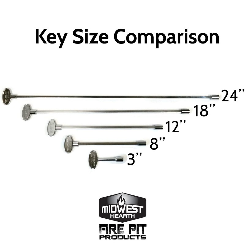 Midwest Hearth Universal Valve Key for Gas Fire Pits and