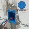 XGGYA Single Gang Electrical Outlet Box,4-1/3-Inch Length by 2-1/6-Inch Width
