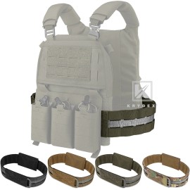 KRYDEX Tactical 3" Assault Cummerbund Tegris Rigid MOLLE for Slickster FCPC LBT - Coyote Brown, Medium