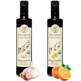 Costabile Orange Infused and Garlic Infused Olive Oil. Perfect for Dressing, Finishing and Cooking - COSTABILE