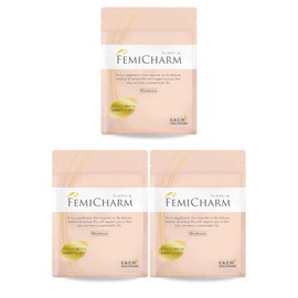 デリケートゾーン 腟内 環境 乳酸菌サプリ FEMICHARM（フェミチャーム） 臭い おりものに W乳酸菌配合 乳酸菌 クリスタパス菌 酪酸菌 配合（30日分×3個）