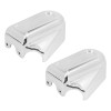 HDBUBALUS Bar Shield Rear Chrome Axle Covers Swingarm For Harley