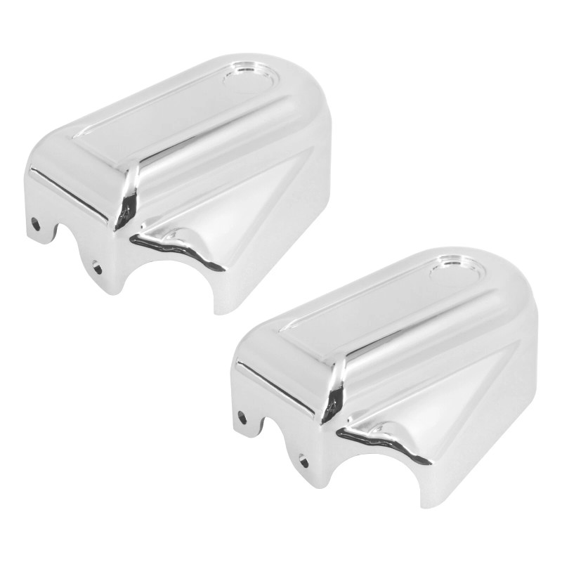 HDBUBALUS Bar Shield Rear Chrome Axle Covers Swingarm For Harley