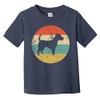 Retro Jack Russell Terrier Icon Dog Silhouette Infant Toddler T-Shirt,