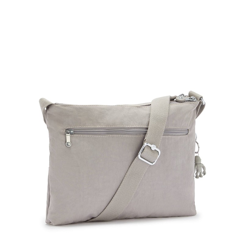 Kipling Damen Alvar Umhängetasche, Grau Gris