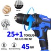 Cordless Drill Driver Set Electric Power Drill Set with 1