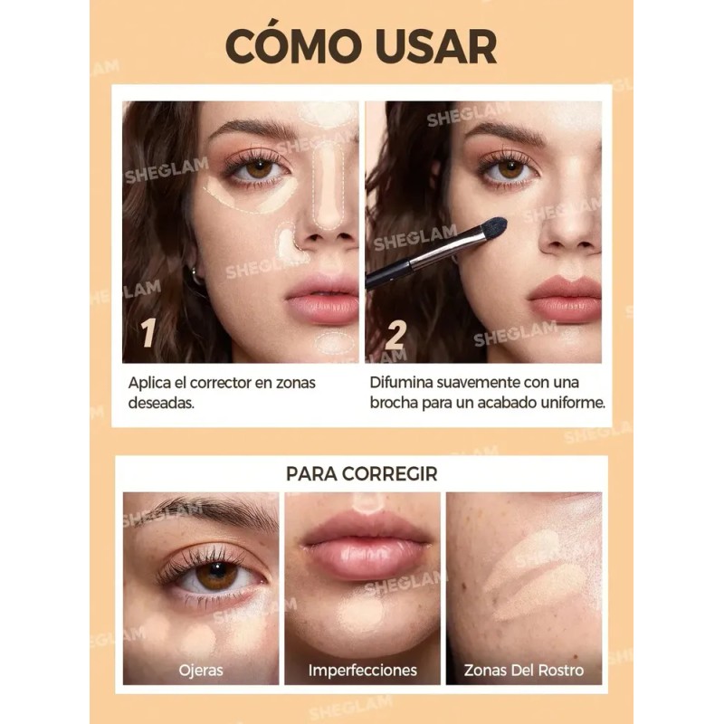 Sheglam Corrector En Crema De Retoque Rápido Tono - Buttercream
