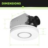 Homewerks 7141-80-CTA Bathroom Fan with LED Lights Color Changing 80