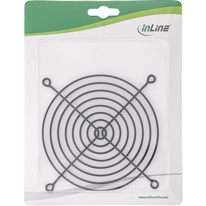 InLine Fan guard metal, black, 120x120mm black 1 item