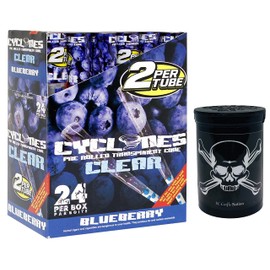 DC Crafts Nation Child Resistant Fresh Kettle with Cyclones Clear Blueberry Cones 24 Count Box - Jolly Roger
