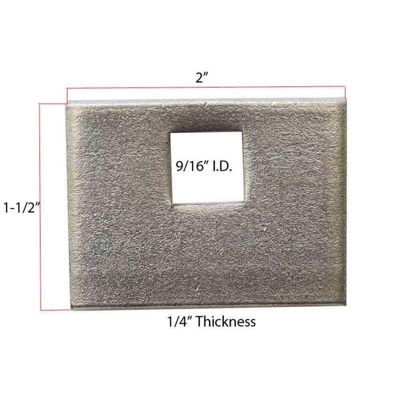 Trailer Hitch Block Plate Spacer Kit - Pack of 6