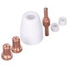 110 Pcs Plasma Torch Accessory Set Porcelain Nozzle Cups Extended