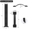 HILLMASTER Garage Door Magnetic Decorative Hardware, 6 Pieces Rectangle Garage