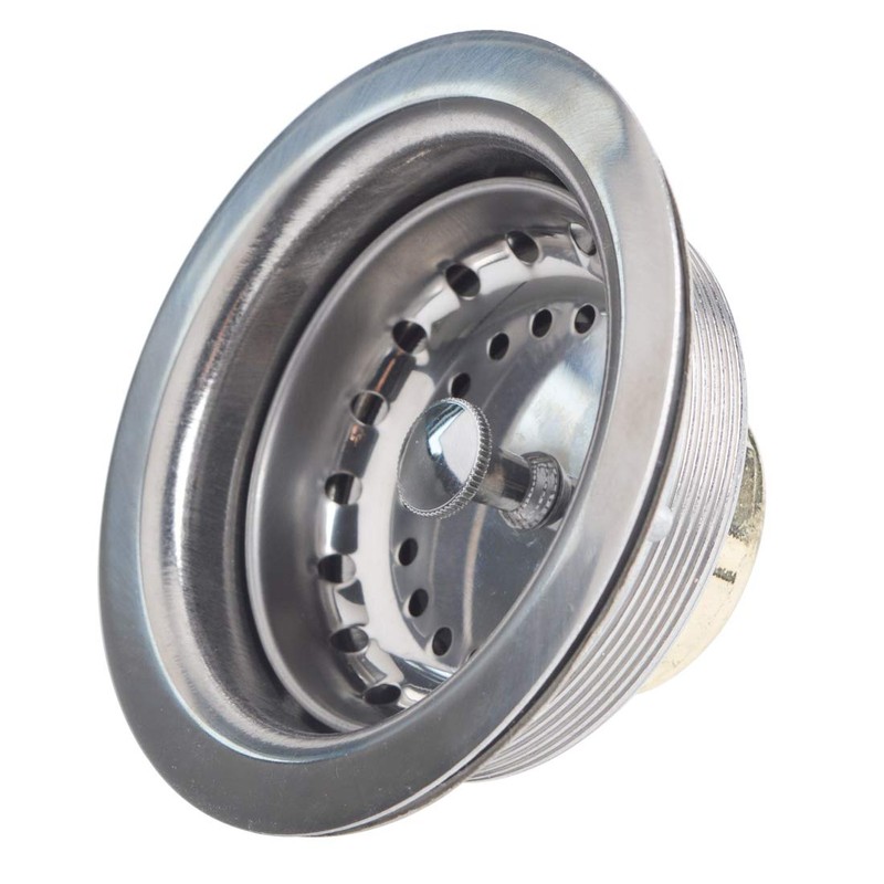 Hydro Master Kitchen Sink Basket Strainer Standard Drains(3-1/2 Inch)，Durable Stainless