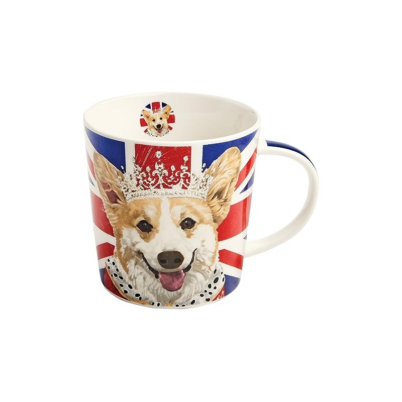 Paperproducts Design Royal Corgi Gift-Boxed Bone China 13.5 oz Cylindrical