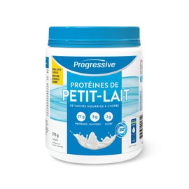 Progressive Health Progressive Grass-Fed 100% Whey Protein Powder Unflavoured, 27g of New Zealand Whey Concentrate per Scoop for Muscle Gain, Pasture-Raised, Non-GMO, Canadian-Made Antibiotic-free, Hormone-free, 375 g