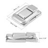 sourcing map Toggle Catch Lock, 38mm Retro Decorative Silver Hasp