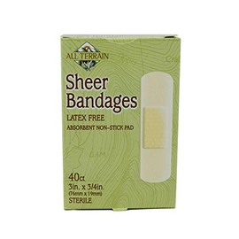 All Terrain Bandage,Sheer 3/4 Inch X 3 Inch - 40 CT, 4 pack4