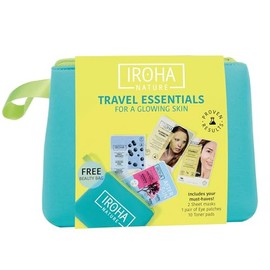 Iroha Nature - Travel Kit | Moisturizing Face Mask, Eye Patch, Anti Fatigue Mask, Face Mask, Aftersun Mask, All Skin Types