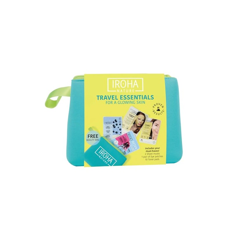 Iroha Nature - Travel Kit | Moisturizing Face Mask, Eye