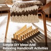 TISOFU 46" Chunky Blanket Loom, Large Wooden Loom Frame, Hand