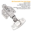 hicoosee 2 PCS Cupboard Hinges, Soft Close Cabinet Hinges with