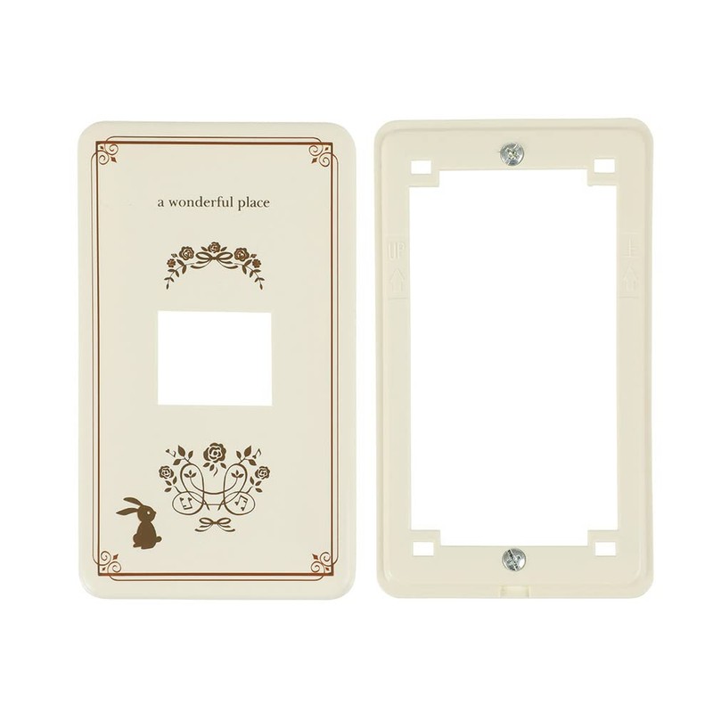 Ohm Electric Fashion Plate Rabbit Single Gang Switch Cover Switch