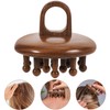Healvian Wooden Scalp Massager Shampoo Scrubber Brush Head Massage Comb